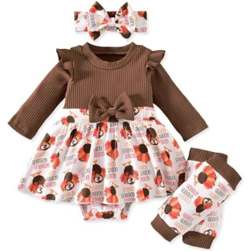 Aalizzwell Newborn Baby One Piece Romper Dress 0-18 Months