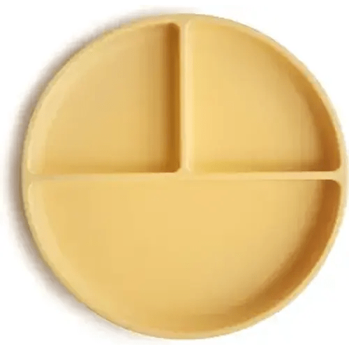 mushie Silicone Suction Plate | BPA-Free Non-Slip Design (Daffodil)