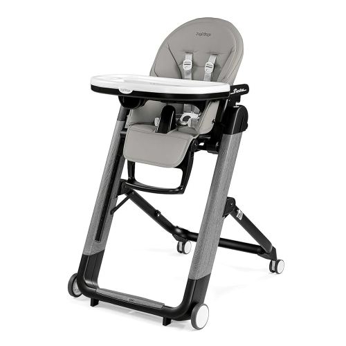 Peg Perego Siesta – Multifunctional Compact Folding High Chair – from Birth to Toddler – Recliner and High Chair – Made in Italy – Ambiance Grey (Grey)