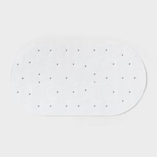 15"x27" Rounded Bath Mat White - Room Essentials™