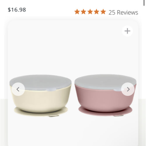 Silicone Suction Bowls with Lids – 12 oz (Set of 2)