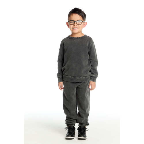 Black Acid Wash Lounge Pant