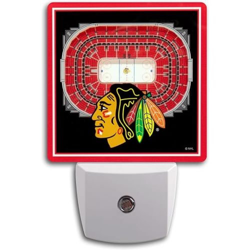 YouTheFan NHL Chicago Blackhawks 3D StadiumView Nite Light