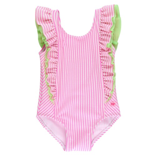 Kids' Seersucker UPF 50+ One-Piece Swimsuit