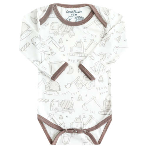 Copper Pearl - Long Sleeve Bodysuit 0-3 months