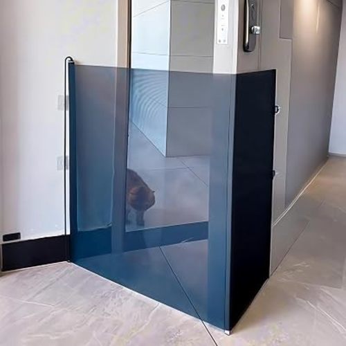Retractable Pet Gates, No Drilling Extendable Pet Barrier Gate for Cats Dogs, Lightweight Portable Indoor Mesh Pets Gates for Stairs, Doorways, Corridors, Hallways, Decks, and Room Entrances (XXL)