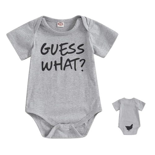 MAINESAKA Newborn Baby GOT My Mind ON My Mommy Paws Funny Bodysuits Rompers Outfits Grey 0-18M