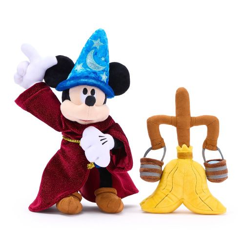 Sorcerer Mickey Mouse and Magic Broom Plush Set – Fantasia 85th Anniversary | Disney Store
