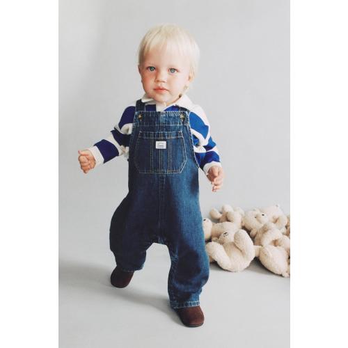 LONG DENIM OVERALLS - Mid-blue | ZARA United States