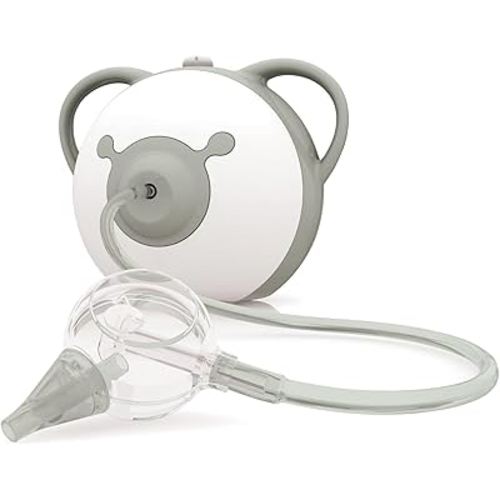 Nosiboo Pro Nasal Aspirator for Babies | Electric Nose Sucker | Made in EU | Adjustable Suction Power | Premium Quality | Award-Winning Design (Gray, 7,8x6,38x6,77 Inch)