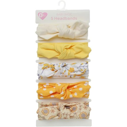 KIDOCHEESE® | 5 Pack Of Soft Stretchy Headbands