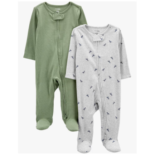 Simple Joys by Carter's Baby Boys' 2-pack 2-way Zip Textured Sleep and Play