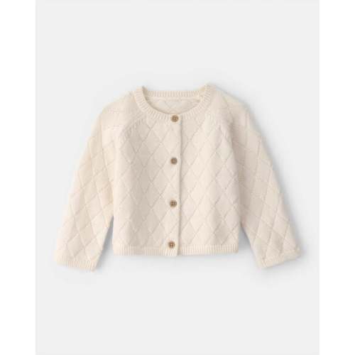 Baby Girl Cardigan Sweater - Cream | Carter's