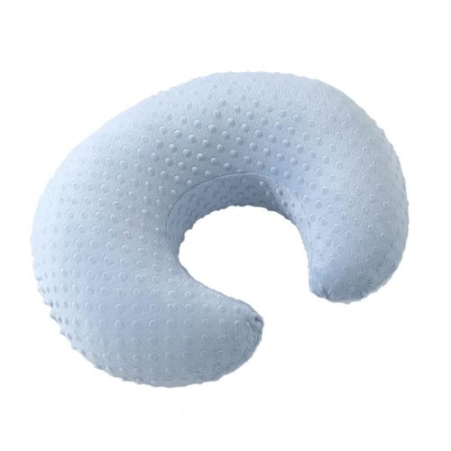 LISM Nursing Pillow for Breastfeeding and Newborn Baby Support,Nursing Pillow and Positioner with Removable Cover,Baby Blue