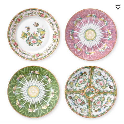 Famille Rose Salad Plates