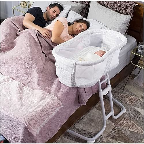 HALO BassiNest Glide Sleeper, Bedside Bassinet, Portable and Adjustable, Mosaic