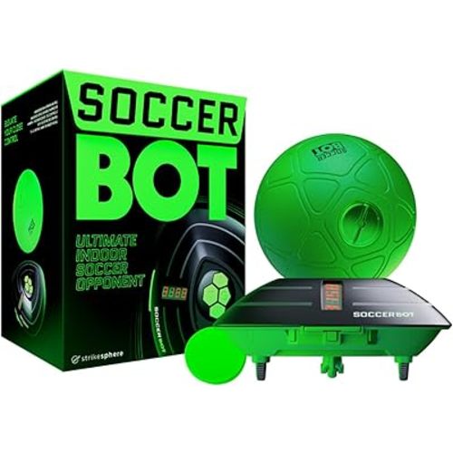 Soccer Bot - Ultimate Indoor Soccer Game with Score Tracker and Speed Modes, Soccer Training Toy