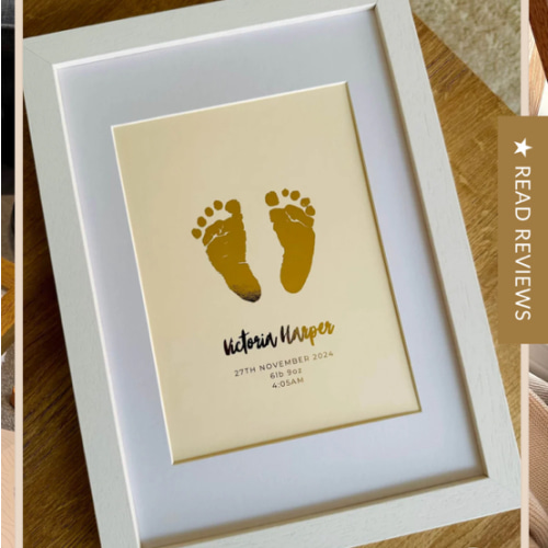 Foiled Baby Hand & Footprint Artwork, Kit NOT Included – More Than Foil
