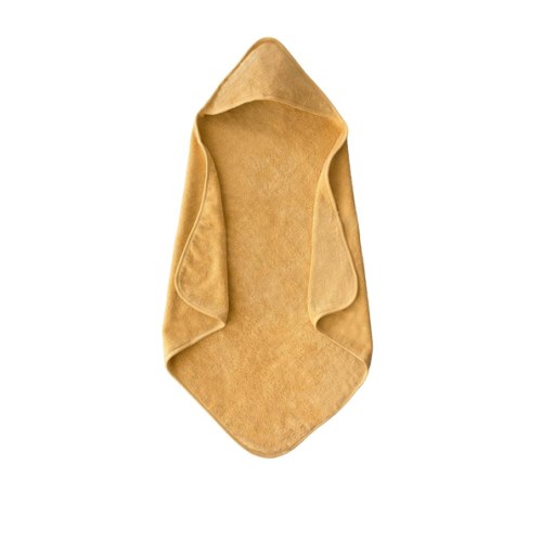 mushie Baby Hooded Towel | Organic Cotton (Fall Yellow)