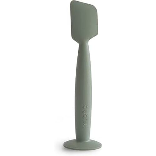 mushie Diaper Cream Applicator Soft Silicone with Suction Base (Dried Thyme)