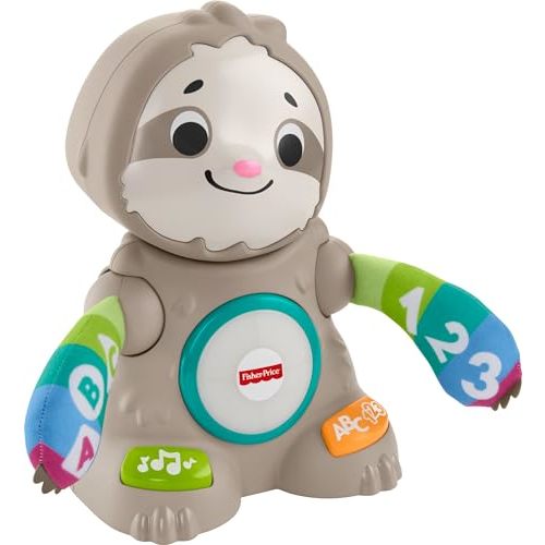 Fisher-Price Linkimals Learning Toy Smooth Moves Sloth with Interactive Music and Lights for Infants and Toddlers