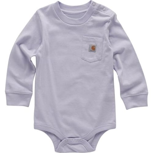 Carhartt Long-Sleeve Pocket Bodysuit - 6M