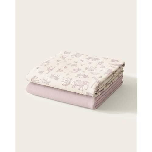 Watercolor Safari Crib Sheet Set
