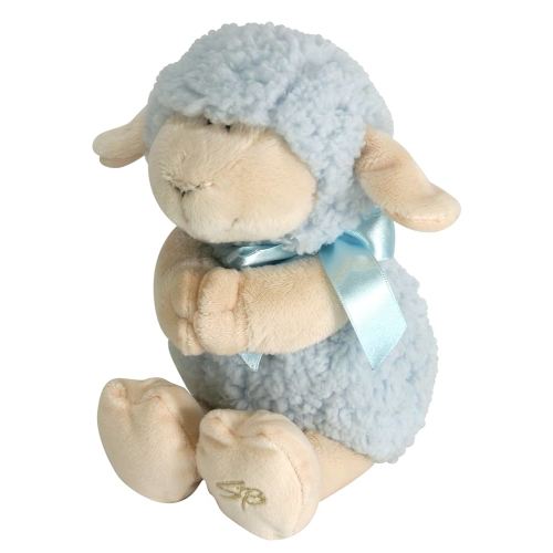 Stephan Baby Ultra Soft and Huggable Musical Praying Woolly Lamb, Blue, 11 inch