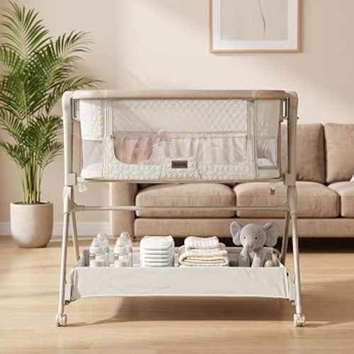Bassinet Bedside Sleeper for Newborns, Tool-Free, Stable and Secure