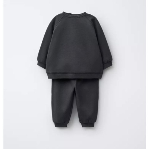 BASIC SWEATSHIRT AND JOGGER SET - Dark charcoal gray | ZARA United States
