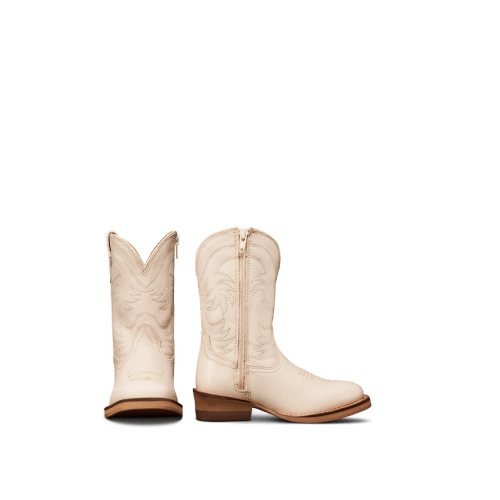 The Annie Toddler Cowgirl Boot - Red cowhide | Tecovas
