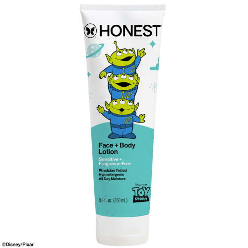 The Honest Company Disney Pixar's Toy Story Fragrance Free Face and Body Lotion, 8.5 fl oz - For Sensitive Skin