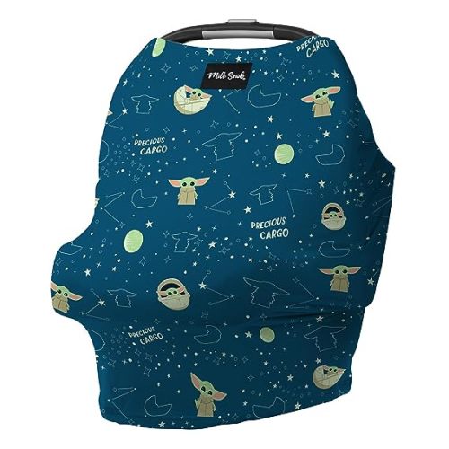 Milk Snob Original Star Wars 5-in-1 Cover, Precious Padawans, Privacy for Breastfeeding, Baby Car Seat, Carrier, Stroller, High Chair, Shopping Cart, Lounger Canopy - Newborn Essentials, Nursing Top