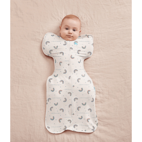 Swaddle Up™ 1.0 TOG Cotton White Rainbow Dream