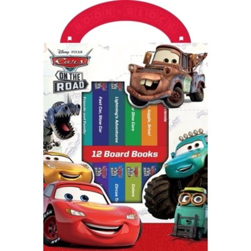 Disney Pixar Cars Lightning McQueen, Mater, and More! - My First Library Board Book Block 12-Book Set - First Words, Alphabet, Numbers, and More! Baby Books - PI Kids