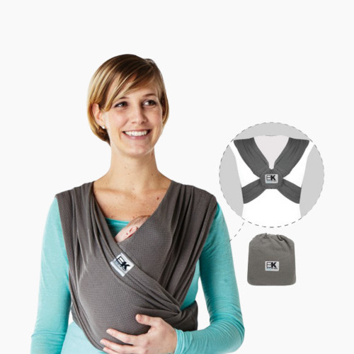 Baby K'tan Breeze Baby Wrap Carrier - Charcoal, Small