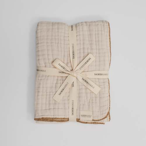 Organic Baby Blanket Creme – Sacred Bundle