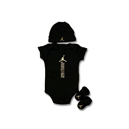 [NJ0559-023] Baby Air Jordan Bodysuit, Hat and Booties 3-PC Box Set