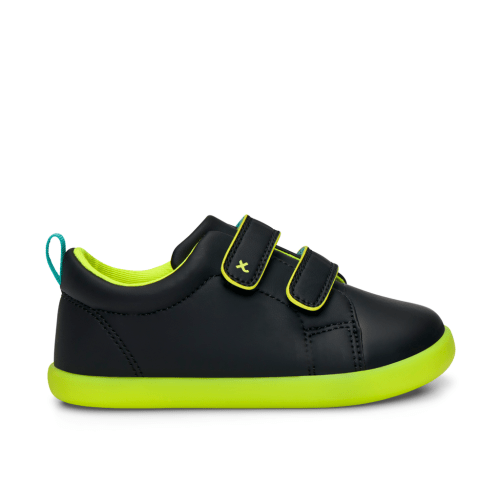 Everyday Original - Neon Glow Sneakers for Toddler & Kids - Black Yellow - size 8