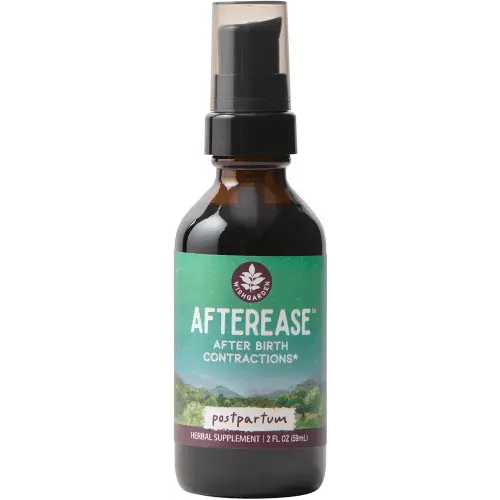 WishGarden Herbs AfterEase for After Birth Contractions - All-Natural Herbal Supplement with Cramp Bark & Black Haw Bark Soothes Afterbirth Contractions & Uterine Cramping, Postpartum Essentials, 2oz