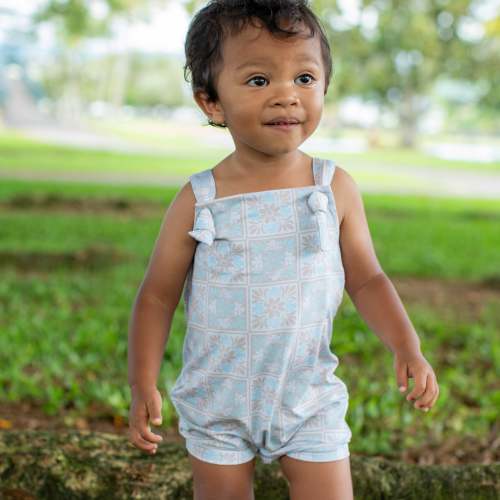 Blue Kuiki Knotted Overall