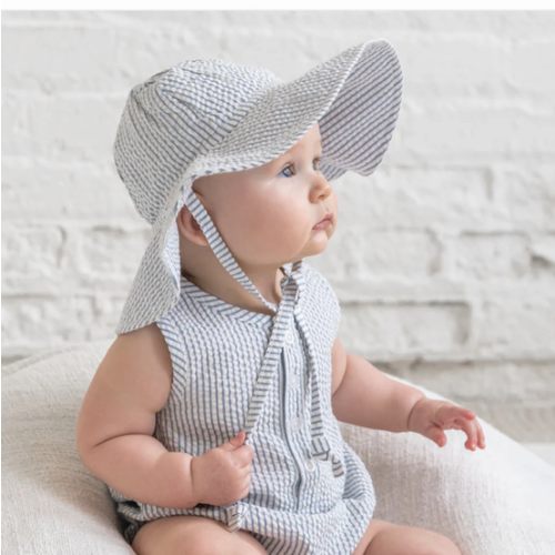 Seersucker Sun Hat