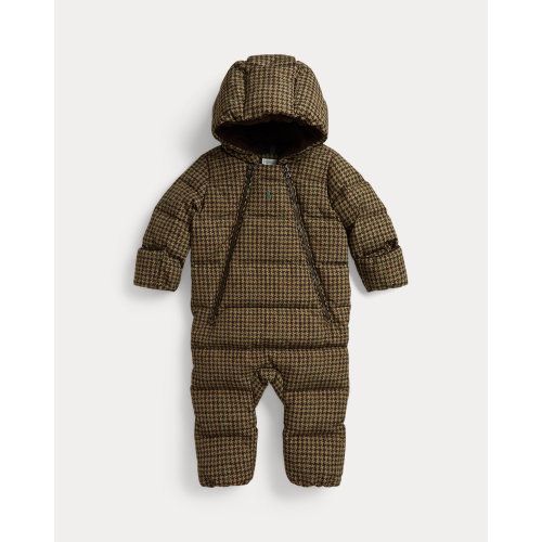 Tweed-Print Down Hooded Bunting for Baby Boys | Ralph Lauren - 6 months