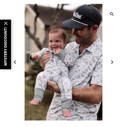 Baby Zip Up - White Camo – BURLEBO