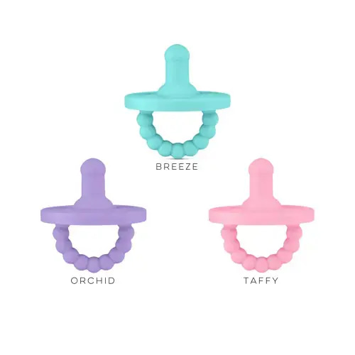 Cutie PAT Round (0-6m) 3 Pack Pacifier + Teether