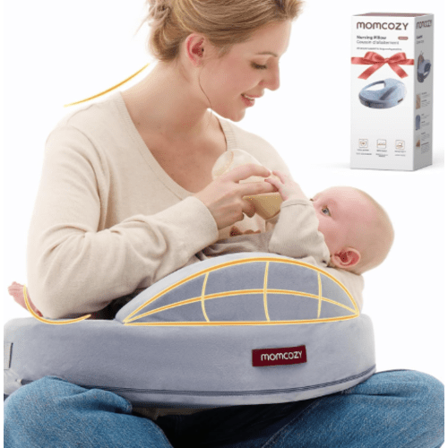 Momcozy MaxSupport Nursing Pillow, Grey Original