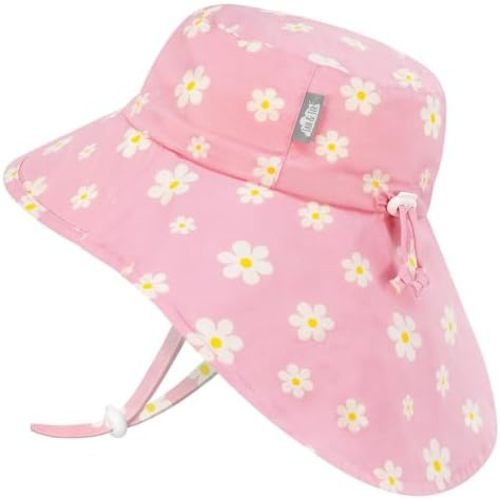 JAN & JUL Girls' Grow-with-Me Cotton Xplorer Sun Hat with Large Brim