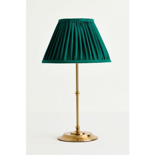 Pooky Reed Cordless Portable Metal Ruched Shade Table Lamp