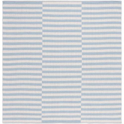 Montauk MTK715 Hand Woven Indoor Area Rug - Ivory/Light Blue - 6'x6' - Safavieh