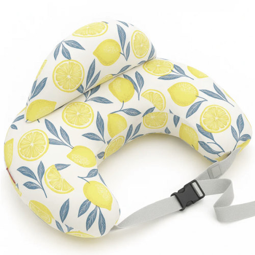 Wraparound Nursing Pillow with Safety Edge And Adjustable Strap